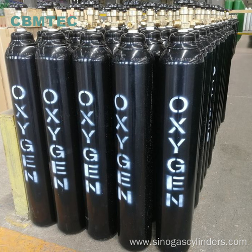 High Pressure Seamless 40L Medical O2 Steel Cylinders
